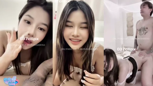 คลิปโป๊ไทย หลุดมาใหม่ irinzrnpeach น้องรินคนสวย โดนควยผัวยัดปาก ทำหน้าอ้อนๆ แล้วกระแทกหีท่าหมา ครางเสียวลั่นห้อง